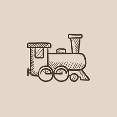 Image showing Train sketch icon.