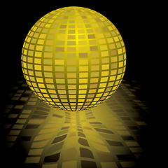 Image showing disco ball gold