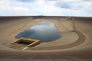 Image showing Photo of the empty water reservoire Dlouhe Strane