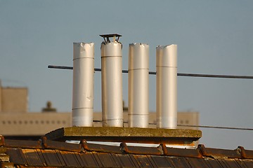 Image showing Roofs and chimneys