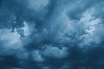 Image showing Stormy Dark Clouds