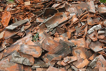 Image showing Debris pile closeup
