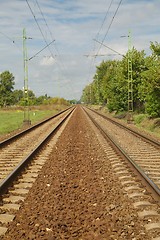 Image showing Railroad Track Pair