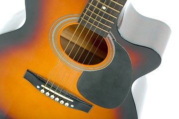 Image showing Acoustic Guitar Detail