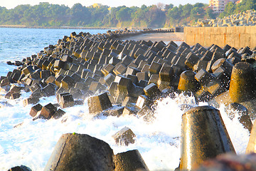 Image showing blue bulgarian sea