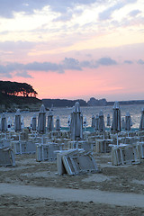 Image showing sunset on the Bulgarian Beach