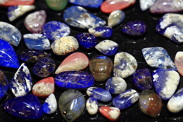 Image showing natural color gems background 