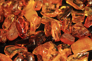 Image showing yellow amber mineral collection