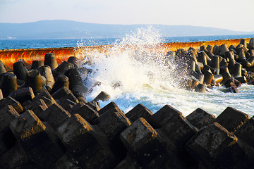 Image showing blue bulgarian sea