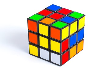 Image showing Rubik's cube on white