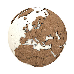 Image showing Europe on light Earth