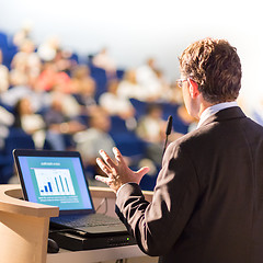 Image showing Speaker at Business Conference and Presentation.