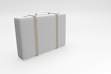 Image showing gray elegant suitcase