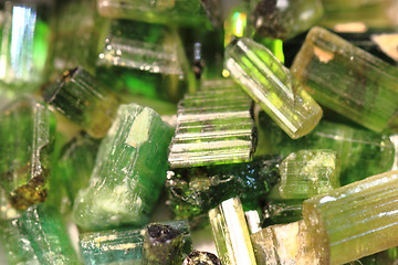 Image showing green verdelite mineral texture