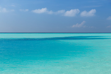 Image showing sea and sky on maldives beach