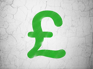 Image showing Currency concept: Pound on wall background