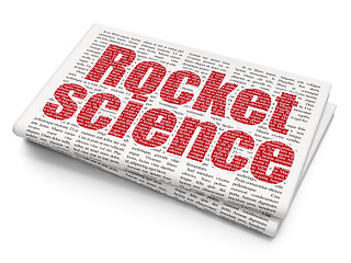 Image showing Science concept: Rocket Science on Newspaper background