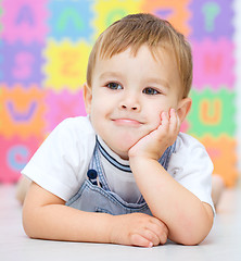 Image showing Portrait of a little boy