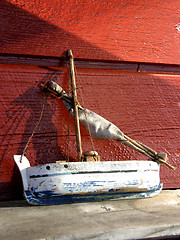 Image showing wooden boat