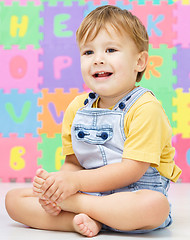 Image showing Portrait of a little boy