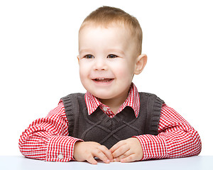 Image showing Portrait of a cute little boy