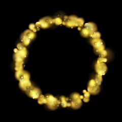 Image showing Glow luxury shiny golden ring design