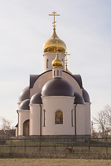 Image showing sennoy, Russia - April 2, 2016: The arrival of the Holy and Glorious Vsehvalnyh appostolov Ss Peter and Paul sennoy settlement, Temryuk district of the Krasnodar Territory