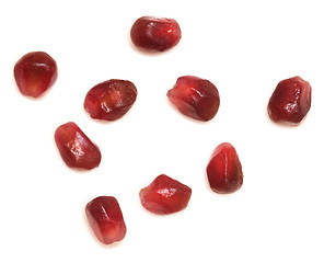 Image showing ripe pomegranate seeds