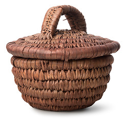 Image showing Wicker basket isolated