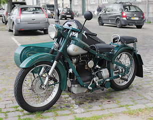 Image showing Old Danish Motorcycle