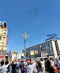 Image showing Victory parade dedicated to the Soviet victory over Germany