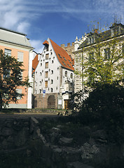 Image showing medieval architecture buildings  capital Riga, Latvia, Europe