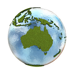 Image showing Australia on planet Earth