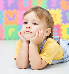 Image showing Portrait of a little boy