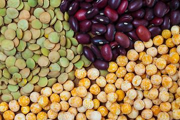 Image showing pea, lentil and bean background