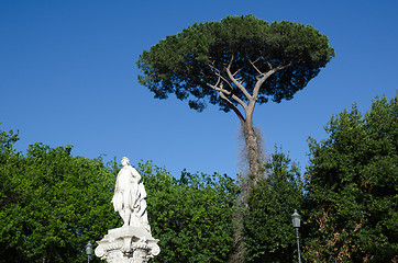 Image showing Goethe statue in Rome, Italy