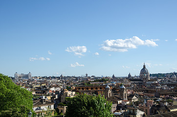 Image showing Rome skyline at spring