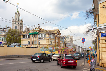 Image showing Verhniaya Radishchevskaya Street at spring day, Russia, Moscow