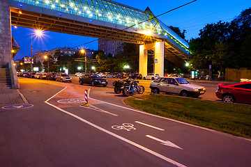 Image showing Landscape near Frunze Embankment, Moscow, Russia