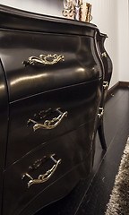 Image showing Chest of drawers ebony in interior