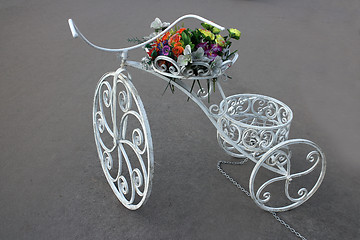Image showing  bike flower bed