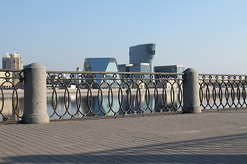 Image showing  Embankment cast-iron fence