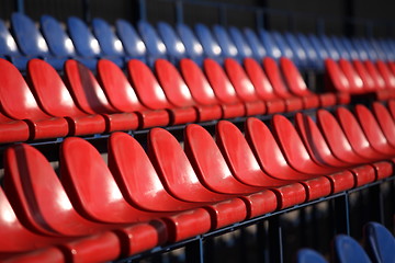 Image showing empty stadium seats