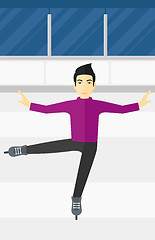 Image showing Male figure skater.