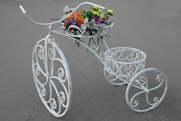 Image showing  bike flower bed