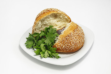 Image showing bun with sesame seeds