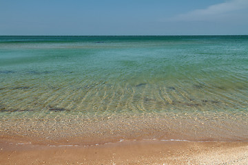 Image showing tropical beach with turquoise water