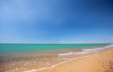 Image showing tidal borelight breeze on azure coast