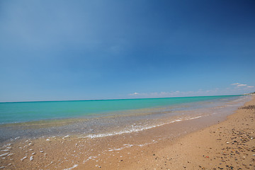 Image showing tidal borelight breeze on azure coast