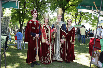 Image showing Medieval court clothes